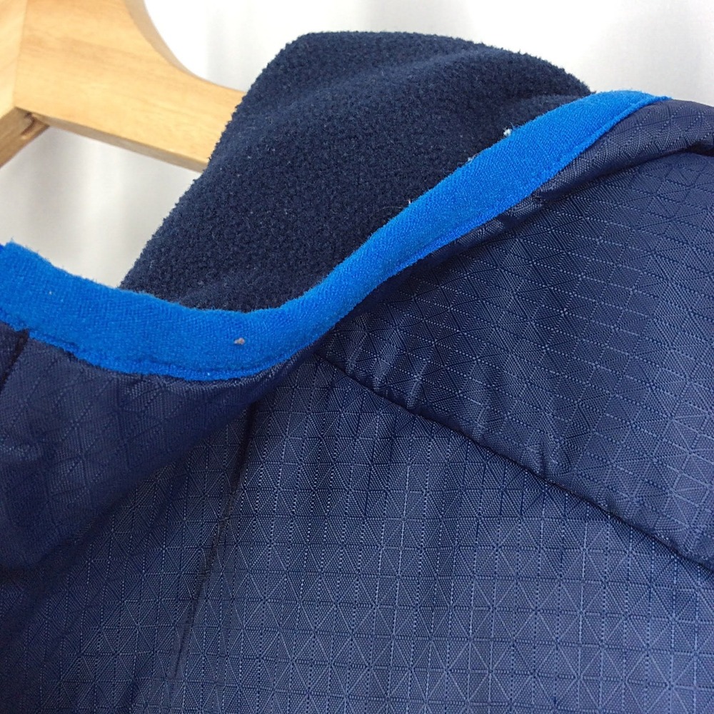 Columbia Boy's Fast Trek Hybrid Fleece Hooded Puffer Jacket XL 18/20 Navy Blue - Picture 4 of 11